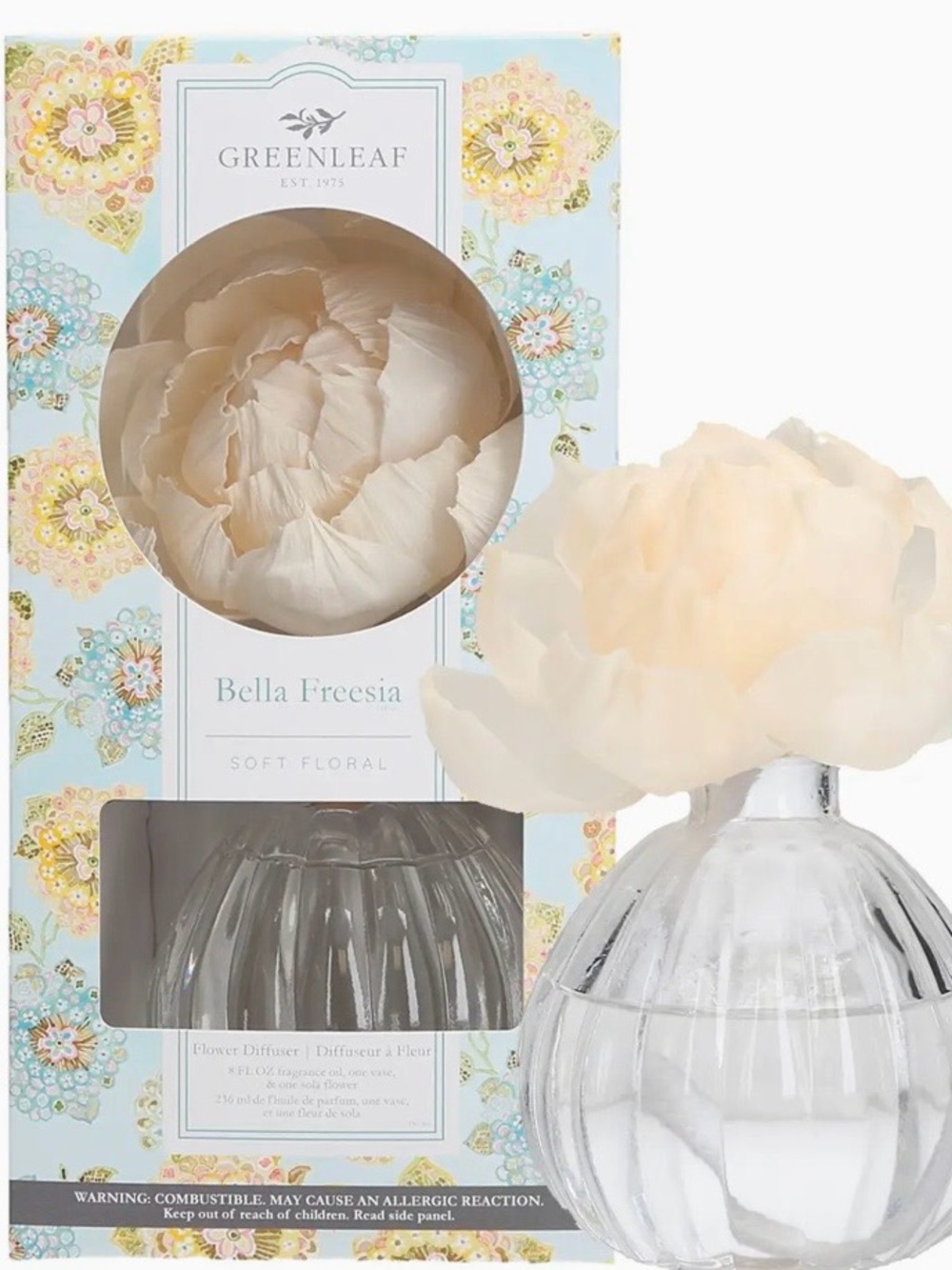Greenleaf Bella Freesia Soft Floral Diffuser - Cream